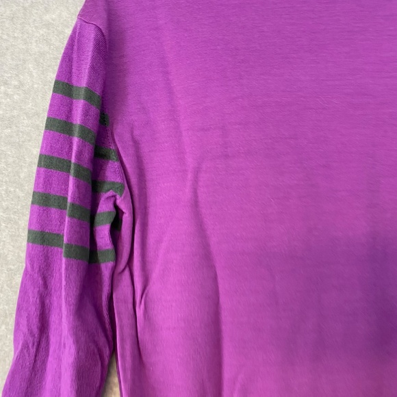 Rapha Breton Sweater Size M TWO SWEATERS Purple Black Striped Zip Pocket - Picture 7 of 13